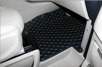 Custom pilną automobilio grindų kilimėliai + bagažo skyriaus kilimėlis Mercedes Benz V250d 7 8 sėdimos vietos 2020 vandeniui patvarus kilimai V250d 2019-