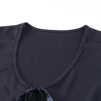 InstaHot kutas gotikos mini suknelė trumpomis rankovėmis vasarą moterys juoda aysmmetric nėrinių v kaklo šalies klubas atsitiktinis moterų suknelė 2020 m.