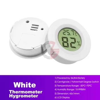 Mini Turo LCD Skaitmeninis Termometras su Drėgmėmačiu Temperatūros ir Drėgmės Jutiklis Skaitiklis Šilumos Drėgmės Jutiklis Monitorius Šaldytuvas
