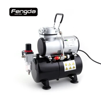 Fengda FD-186 naftos nemokamai stūmoklinių kompresorių AS1203-2 mini oro siurblys tatuiruotė kūno dažai tortą papuošti
