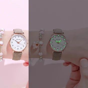 Moterų Laikrodžiai Moterų Mažas Ratukas Mados Atsitiktinis Kvarciniai Laikrodžiai už Ponios Odos Juosta Ruda Juoda Retro Laikrodis Derliaus Colck