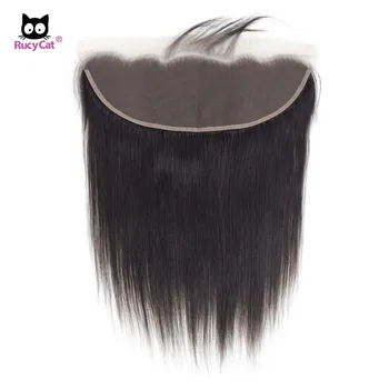 Rucycat Žmogaus Plaukų Uždarymo 13x4 Nėrinių Fronal Uždarymo Brazilian Hair Remy Tiesiai Priekinės Aukščiausios Kokybės 8-22 Colių Nėrinių Priekinės