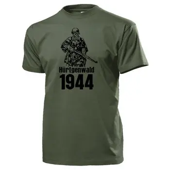 Grafinis Raidė T Shirt Vyrams, Atsitiktinis Medvilnės Trumpomis Rankovėmis Hurtgenwald 1944 Zweiter Weltkrieg Hurtgen Schmidt Schlacht Weh - T Shirtt