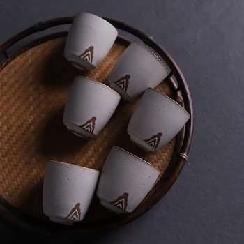 LUWU japonų keramikos arbatos puodelio rankų darbo kalnų teacup kinijos kung fu taurės 50ml