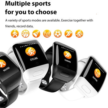 LIGE Belaidės Ausinės Smart Watch Vyrų, Moterų Širdies ritmo Pedometerthat Sporto žiūrėti Smartwatch klausosi muzikos, o naudojasi