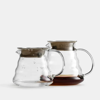 ROKENE Stiklo Kavos Dripper Izoliuoti, Siekiant Išlaikyti Savo Apipilti Kava ir Arbata Karšta ir Šviežia Lašelinę Virdulys, Kavos Arbatos Puodą