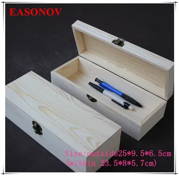 EASONOV 25 * 9.5 * 6.5 cm medžio masyvo laikymo dėžutė papuošalų dėžutė pakuotės, dovanų dėžutėje