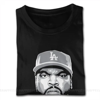 Trumpas Rankovės O Kaklo Grynos Medvilnės Ice Cube NWA Tee Marškinėliai Pusę Kainos Vaikinai S TeeShirts