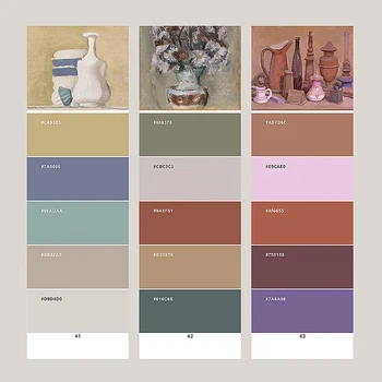 Morandi spalvos kortelę advanced pilkos spalvos atitikimo spalvos Camolan aliejaus tapybai spalvų paletė Daquan Tarptautinės atitikimo naftos spalva kortelė