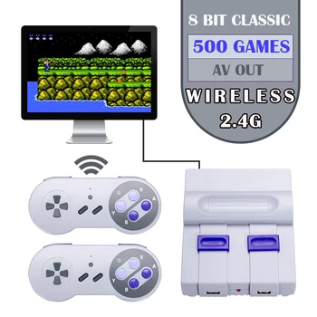Mini Retro Žaidimų Konsolės Bevielio ryšio Žaidimas Kreiptuką TV Delninis Žaidimų Konsolės Pastatytas 630 Žaidimai, AV-out vaizdo konsolės