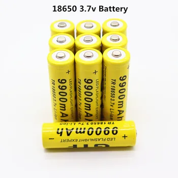 4-20pcs/Daug 18650 baterija 3.7 V 9900mAh įkrovimo liion akumuliatoriaus Led žibintuvėlį, Fakelą batery litio baterija+ Nemokamas Pristatymas