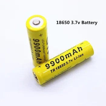 4-20pcs/Daug 18650 baterija 3.7 V 9900mAh įkrovimo liion akumuliatoriaus Led žibintuvėlį, Fakelą batery litio baterija+ Nemokamas Pristatymas