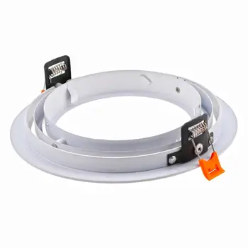 Karšto Pardavimo Aliuminio Baltas Apvalus Dvigubą Žiedą LED Lubų Šviesos Rėmo AR111 Įrenginiai Reguliuojamas Išpjovą 150mm LED Apšvietimo įranga
