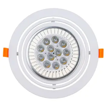 Karšto Pardavimo Aliuminio Baltas Apvalus Dvigubą Žiedą LED Lubų Šviesos Rėmo AR111 Įrenginiai Reguliuojamas Išpjovą 150mm LED Apšvietimo įranga