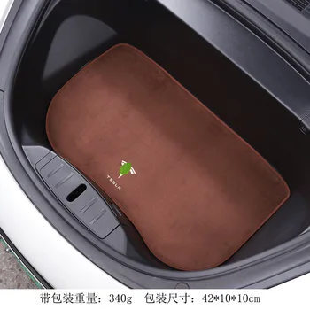 Už Tesla Model 3 automobilių flanelė pagalvės priekiniai kamieno pagalvėlė talpinimo dulkių trinkelėmis apsaugos padas