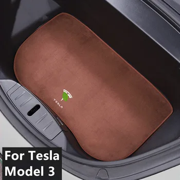 Už Tesla Model 3 automobilių flanelė pagalvės priekiniai kamieno pagalvėlė talpinimo dulkių trinkelėmis apsaugos padas