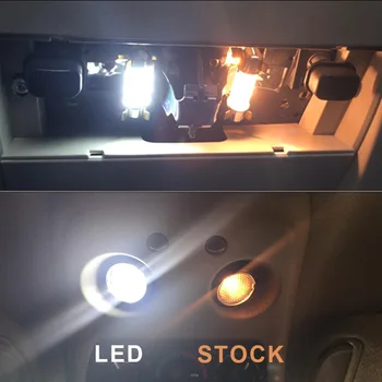 10vnt Xenon Baltas LED Vidaus apšvietimo Paketas, Rinkinys, Skirtas 