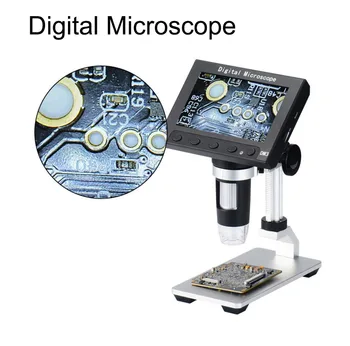 Skaitmeninis mikroskopas, elektroninis vaizdo mikroskopu 4.3 colių HD LCD litavimo mikroskopu telefonu remontas didinamasis stiklas didinamąjį Fotoaparatas