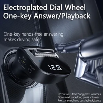 Bluetooth 5.0 Belaidis Automobilinis Rinkinys, Automobilinis FM Siųstuvas AUX Rankų Dvigubas USB Automobilinis Įkroviklis, Auto Radi MP3 Grotuvas