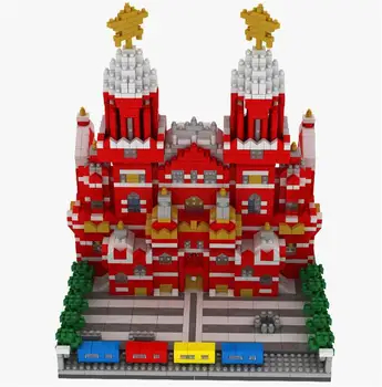 3D Kūrybos Architektūros Plytas Mirco Pizos Bokštas blokų Rusijos Maskvos Vasilijus Katedra žaislai Vaikams Švietimo žaislas