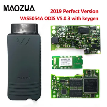 Aukščiausios Kokybės OKI Chip VAS 5054A ODIS V5.1.3 Keygen Bluetooth V4.0 VAS5054A Visą Chip VAS5054 NDS, Skirtas VAG, Diagnostikos