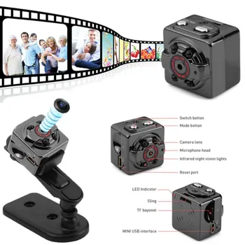 HD Kamera, Mini Kameros 1080p SQ8 Micro Lauko Kameros Sportas Vaizdo Naktinio Matymo Kūno DV DVR Judesio Jutiklis, Mini Kameros
