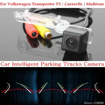 Automobilių Protingas Stovėjimo Dainos Kamera SKIRTA Volkswagen Transporter T5 / Caravelle / Multivan / Kalifornija CCD Automobilio Galinio vaizdo Kamera