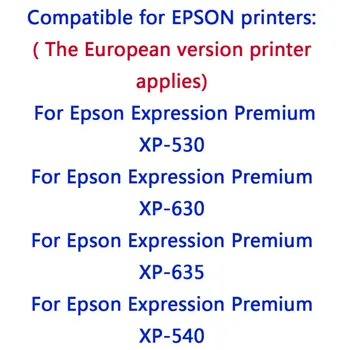 5 Pak T33 33XL T3351-T3354 Rašalo Kasetė Suderinama Epson Expression Premium XP-530 XP-630 XP-635 XP-640 XP-830 XP-900