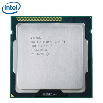 PC kompiuteris Intel Core i3-2120 i3 2120 Procesorius, 65W 3M Cache, 3.3 GHz LGA 1155 CPU Desktop išbandyti darbo