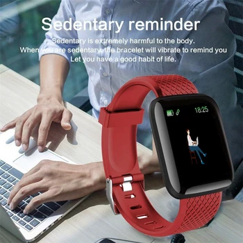 116 Plus Smart Watch Širdies ritmo Smart Apyrankė Sporto Laikrodžiai Smart Juosta atspari Vandeniui Smartwatch 