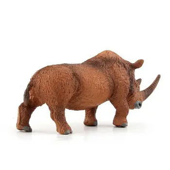 Naujas Gauruotas Raganosių Skaičius Žaislas PVC Saugus Coelodonta Rhino Modelį, Namų Dekoro Apdailos Gyvūnų Žaislai Vaikams Dovanų Švietimo Žaislai