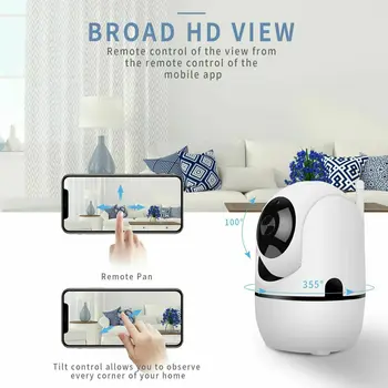 HD Tuya Wi-fi IP Kamera Intelligent Auto Sekimo HumanTuya Smart Home Security Priežiūros Naktinio Matymo VAIZDO Kameros WiFi