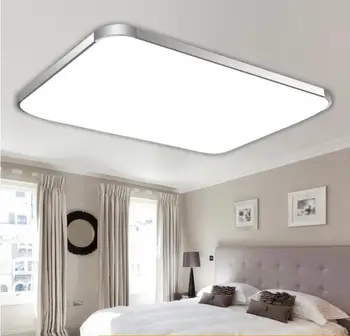 LED lubų šviesos Modernus Minimalizmas Didelio ryškumo stačiakampio formos Nuotolinio valdymo kolonėlė-ultra plonas saldainiai spalvos lubų lempa
