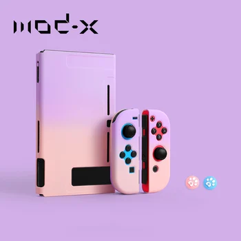 ModX Nintendo Nintend Jungiklis Atveju NS NX Konsolės Apsaugos Hard Case Shell Nintendos Jungiklis Džiaugsmo Con Spalvinga galinis Dangtelis