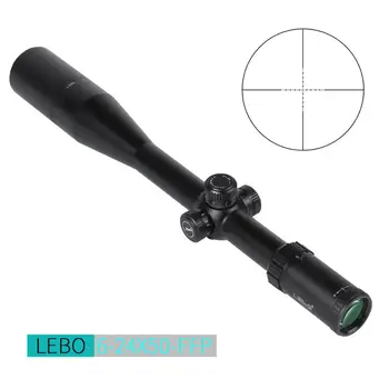 LEBO 6-24X50FFP Optinį Taikiklį Pusėje Paralaksas Medžioklės Riflescope Pirmas Židinio Plokštumos Tactical Rifle Sritį Su 11 arba 20MM Mount