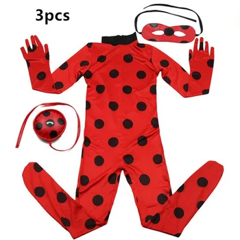 Naujas Išgalvotas Redbug Velykų Cosplay Jumpsuit Halloween Kostiumai berniukams, Mergaitėms, Vaikams, Spandex Raudona klaidą Kostiumai Vaikams, Kostiumo Perukas Krepšys