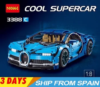 Biuro įranga Bugatti Chiron, Lamborghini 3786 vienetų bolidą superautomobilį blokai LEPIN LEGOGO BECOOL