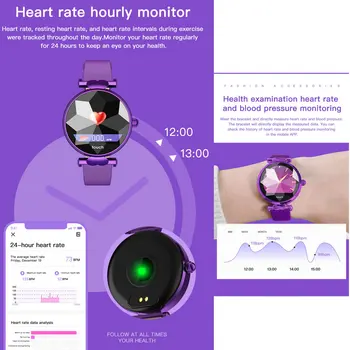 Greentiger B80 Smart Watch moterų Širdies ritmo Monitorius Kraujo Spaudimas Sporto Ponios Laikrodžiai Fitness Tracker Mados Smart Apyrankė
