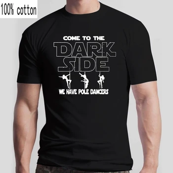 Vyrų marškinėlius Pole Dance marškinėliai Ateiti Į Tamsiąją Pusę Klasikiniai Marškinėliai Atspausdintas T-Shirt tees viršų