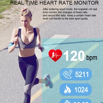 Smartband Kūno Temperatūra, Kraujo Spaudimas Smart Juosta Širdies ritmo Monitorius EKG Smart Apyrankę Veiklos Fitness Tracker Apyrankė