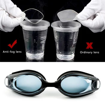 Unisex Suaugusiųjų Silikoninė plaukimo akiniai Su Trumparegystė Laipsnį akiniai vandeniui anti-rūko HD plaukimo akiniai
