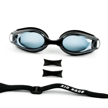 Unisex Suaugusiųjų Silikoninė plaukimo akiniai Su Trumparegystė Laipsnį akiniai vandeniui anti-rūko HD plaukimo akiniai