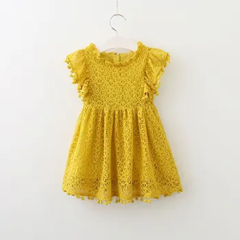 2020 metų Vasaros Suknelės Kūdikių, Mergaičių Drabužiai Kutas Merginos Nėrinių Suknelė Princesė Suknelės derliaus Kūdikių Tuščiaviduriai Vestidos dropshipping