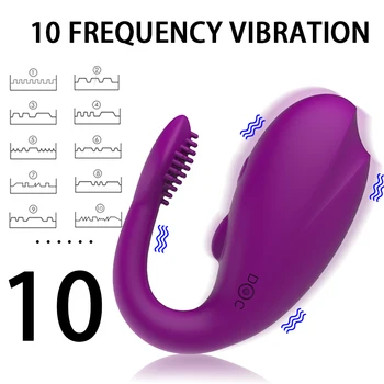 7 Režimai U Tipo Vibratorius Poroms G-Spot Skatinti Belaidžio Nuotolinio valdymo Silikoninis Dildo Kelnaitės Moterų Masturbuotis Sekso Žaislas, skirtas Suaugusiųjų