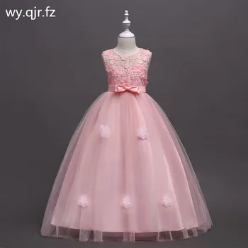 BH-591#Rožinis Burbulas sijonas Princesė veiklos Gėlių mergaičių Suknelės ilgai vestuves promenadzie suknelė didmeninė vaikų drabužiai