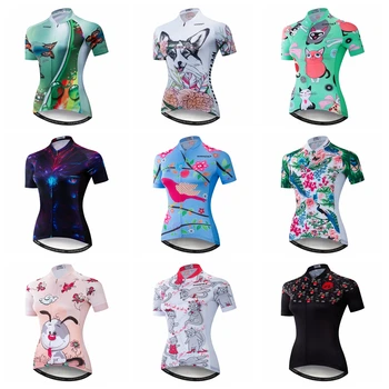 Dviračių Jersey Moterų Dviračių Marškinėliai 2019 Pro Kelių MTB Dviračių Drabužius trumpomis Rankovėmis Ropa Ciclismo Moterų Maillot Lenktynių Viršų Žalia