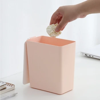 Kūrybos mini šiukšliadėžės darbalaukio mažos šiukšliadėžės biuro šiukšlių prekių šiukšliadėžės plastikinės šiukšliadėžės