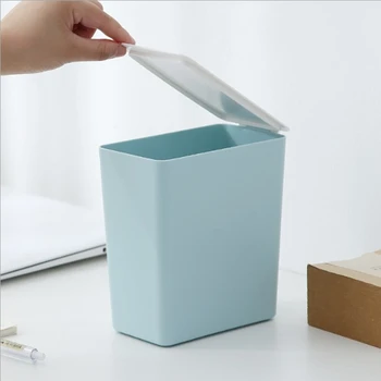 Kūrybos mini šiukšliadėžės darbalaukio mažos šiukšliadėžės biuro šiukšlių prekių šiukšliadėžės plastikinės šiukšliadėžės