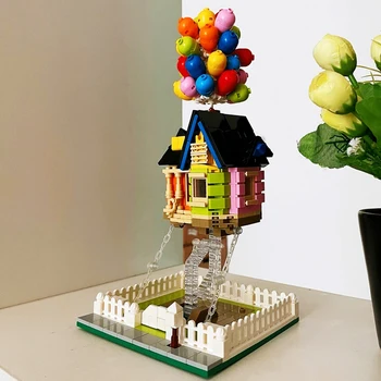 Creator serija Balionas Namų Statyba Blokai 3D Modle Plytų Plūduriuojantis Balionas Namas Žaislai Berniukams Kalėdų Dovana