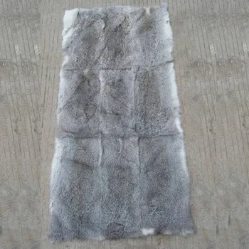 120*60cm Juoda triušio kailio antklode / dažytos triušio kailio antklode / real Triušio odos / kailio plokštė